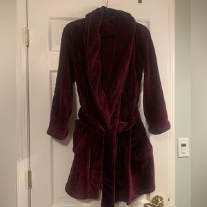 Victoria’s Secret Plush Burgundy Robe